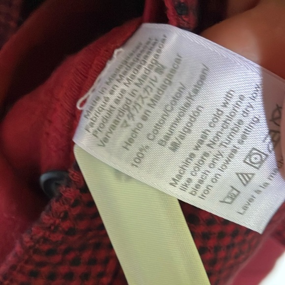 J. Crew red black gingham Button-Up Shirt - Picture 7 of 8